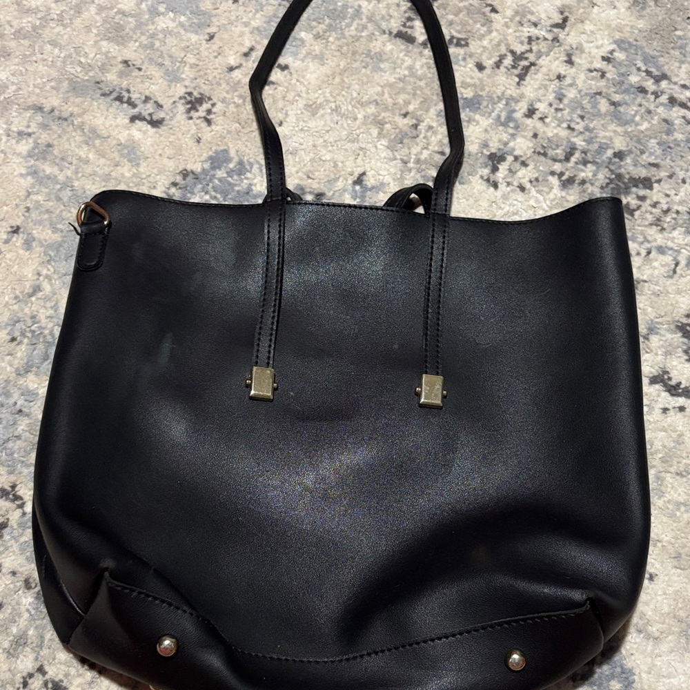Elegant Black Tote Bag